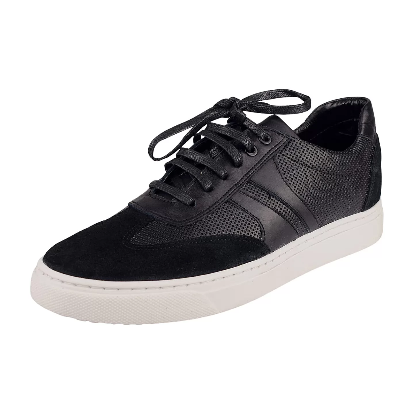 Basket pour homme 500 noir cuir ...........  sandale médicale femme confortable Maroc
